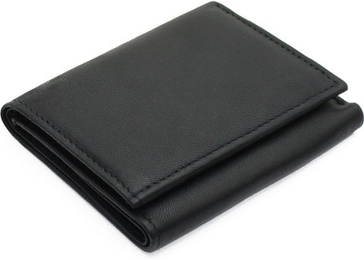

PELLET Boys Black Genuine Leather Wallet(6 Card Slots)
