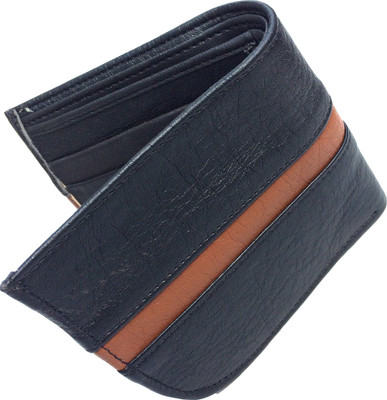 

FRIENDS & COMPANY Men Black Genuine Leather Wallet(8 Card Slots)