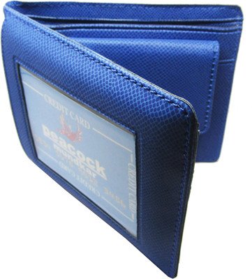 

Peacock Mundkar Boys Blue Fabric Wallet(5 Card Slots)