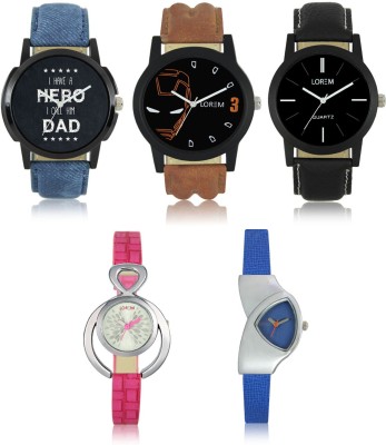 LOREM W06-4-5-7-205-208 New Stylish Best Designer Combo Hand Watch  - For Men & Women   Watches  (LOREM)