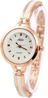 Aelo Rose Gold Metal Strap Fashion Analog Watch  - For Girls   Watches  (Aelo)