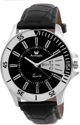 Armado AR-BLK-095 Stylish Day N Date Series Analog Watch  - For Men   Watches  (Armado)