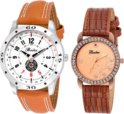 Britex BT4081~6152 He & She Analog Watch  - For Couple   Watches  (Britex)