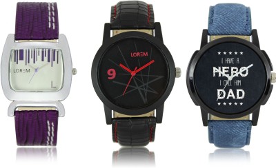 LOREM W06-7-8-207 New Stylish Best Designer Combo Hand Watch  - For Men & Women   Watches  (LOREM)