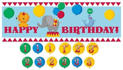 

Wanna Party Circus Time Giant Party Banner Banner(5 ft, Pack of 1)