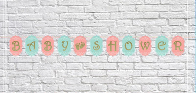 

Wanna Party Glitter Baby Shower Banner Banner(10 ft, Pack of 1)