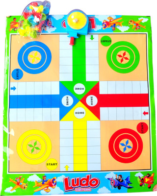 

KidsBazaar Baby Foam Mat Puzzle Ludo Games With DICE shaker/ Birthday Gift Board Game