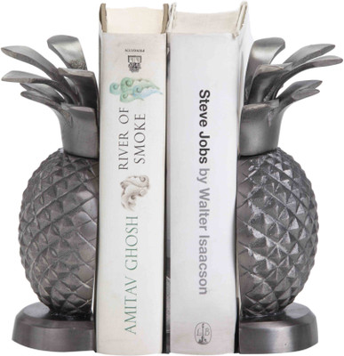

Sammsara Aluminium Book End(Silver, Pack of 2)