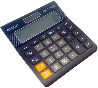 

Oreva OR-1312C Basic Calculator(12 Digit), Black