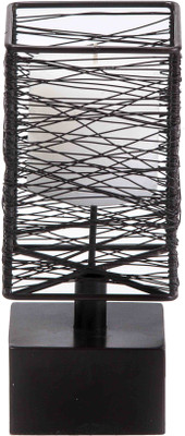 

Sammsara Geo Square Iron wire candlestand for Votive Candles,Tea light Candles & Pillar Candles Iron 1 - Cup Candle Holder(Black, Pack of 1)