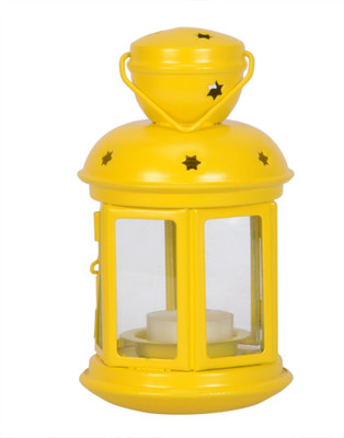 

Scrafts House Small Round Hanging YL Iron 1 - Cup Tealight Holder(Yellow, Pack of 1)