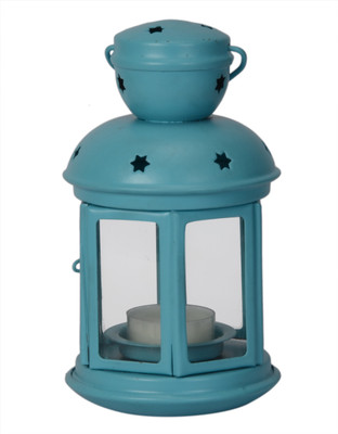 

Scrafts House Small Round Hanging BL Iron 1 - Cup Tealight Holder(Blue, Pack of 1)
