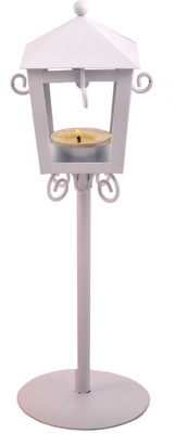

Scrafts Street Lamp Shape WH Iron 1 - Cup Tealight Holder(White, Pack of 1)