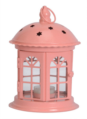 

Scrafts House Medium Round Hanging PK Iron 1 - Cup Tealight Holder(Pink, Pack of 1)