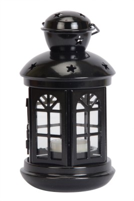 

Scrafts House Small Round Hanging BK Iron 1 - Cup Tealight Holder(Black, Pack of 1)