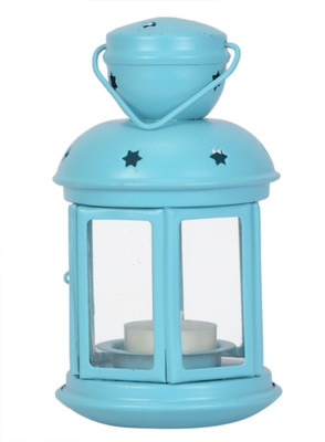 

Scrafts House Small Round Hanging BL Iron 1 - Cup Tealight Holder(Blue, Pack of 1)