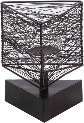 

Sammsara Iron Geo Triangle wire candlestand for Votive Candles,Tea light Candles & Pillar Candles Iron 1 - Cup Candle Holder(Black, Pack of 1)