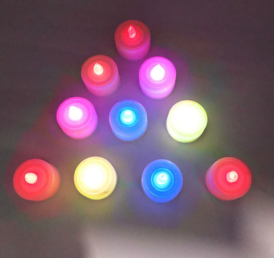 

AuraDecor Round Shape Candle(Multicolor, Pack of 10)