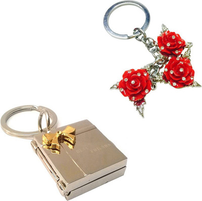 MGP Fashion Photo Frame With Love Heart Couple Gift Key Chain Combo 83 Key Chain(Multicolor)