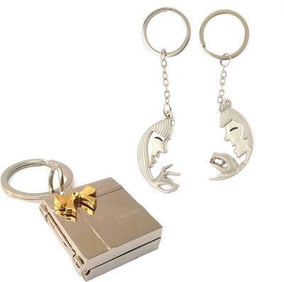 MGP FASHION Photo Frame With Love Heart Couple Gift Key Chain Combo 79 Key Chain(Multicolor)