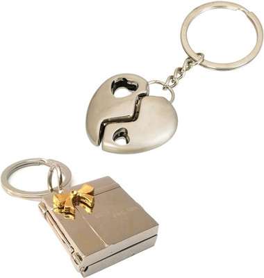 

MGP Fashion Photo Frame With Love Heart Couple Gift Key Chain Combo 76 Key Chain(Multicolor)