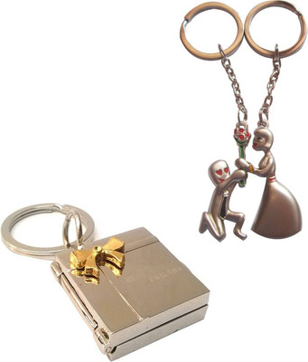 MGP FASHION Photo Frame With Love Heart Couple Gift Key Chain Combo 74 Key Chain(Multicolor)