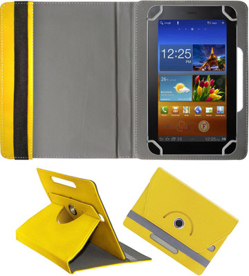 Fastway Book Cover for Celkon CT-910+(Yellow)