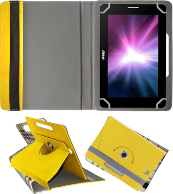 Fastway Book Cover for Olive Pad VJ 300 A 3G Calling(Yellow)