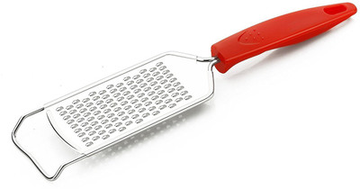 

Mantavya Stainless Steel Cheese Grater Straight Peeler(Silver, Red)