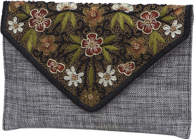 sunbeams Casual Black Clutch