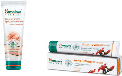 

Himalaya Deep Cleansing Apricot Face Wash, Acne n Pimple Cream(Set of 2)