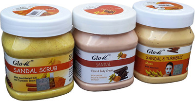 

Glow Right SANDAL FACIAL SET(Set of 3)