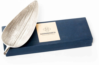 

Sammsara Aluminium Decorative Platter(Silver)