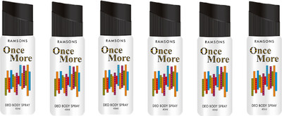 

Ramsons Deo Once More Combo Deodorant Spray - For Men & Women(240 ml, Pack of 6)