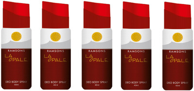 

Ramsons Deo La Opale Combo Deodorant Spray - For Men & Women(200 ml, Pack of 5)