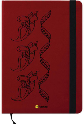 

Hamee A6 Note Book(A6 Notebook Instant Notes Budding Leaf, Red)
