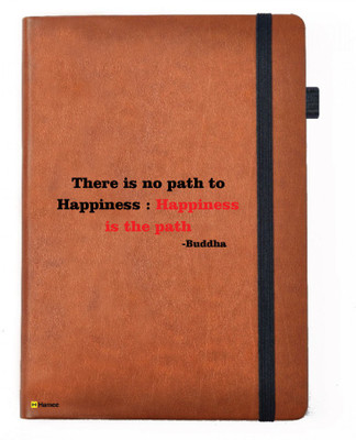 

Hamee A5 Notebook(A5 Notebook Designer Printed Leather Undated Planner, Brown)