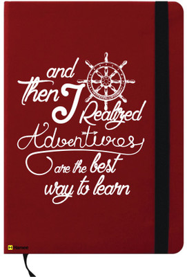 

Hamee A6 Note Book(A6 Notebook Instant Notes Adventures Make You Learn, Red)