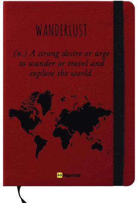 

Hamee A6 Note Book(A6 Notebook Instant Notes Wanderlust, Red)