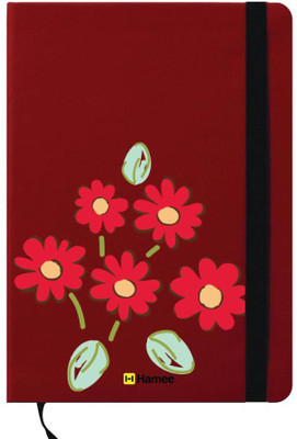 

Hamee A6 Note Book(A6 Notebook Instant Notes Flowers, Red)