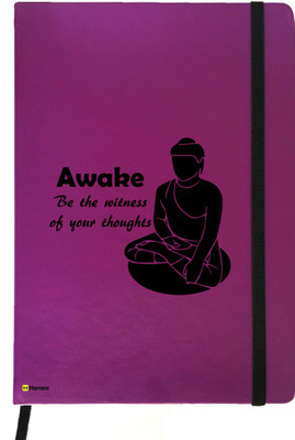 

Hamee A5 Notebook(A5 Notebook Designer Printed Leather Undated Planner, Purple)