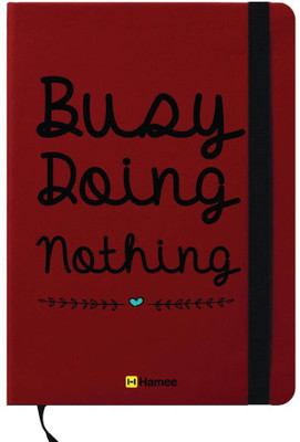 

Hamee A6 Note Book(A6 Notebook Instant Notes Busy Doing Nothing, Red)