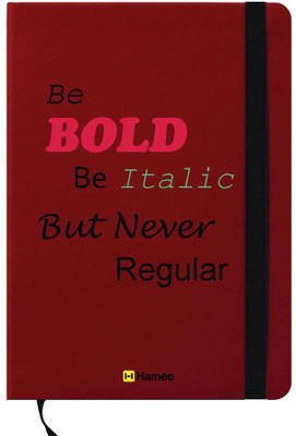 

Hamee A6 Note Book(A6 Notebook Instant Notes Be Bold, Red)
