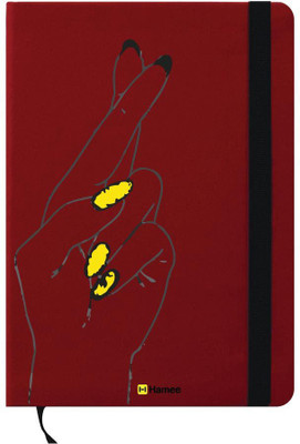

Hamee A6 Note Book(A6 Notebook Instant Notes Fingers Crossed, Red)