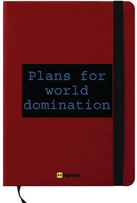 

Hamee A6 Note Book(A6 Notebook Instant Notes World Domination, Red)