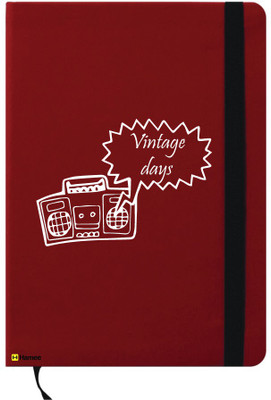 

Hamee A6 Note Book(A6 Notebook Instant Notes Vintage Days, Red)