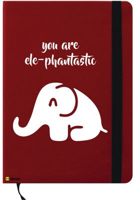 

Hamee A6 Note Book(A6 Notebook Instant Notes Elephant, Red)