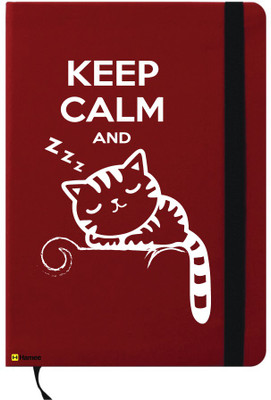 

Hamee A6 Note Book(A6 Notebook Instant Notes Keep Calm & Sleep, Red)
