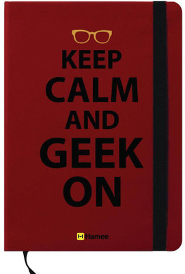 

Hamee A6 Note Book(A6 Notebook Instant Notes Keep Calm Geek On, Red)