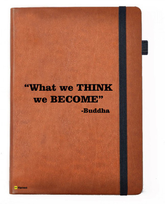 

Hamee A5 Notebook(A5 Notebook Designer Printed Leather Undated Planner, Brown)